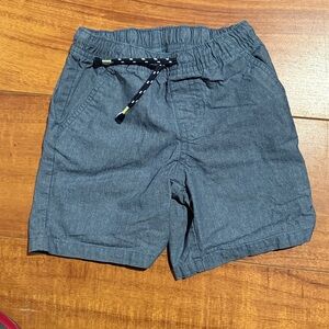 Blue Drawstring Casual Shorts